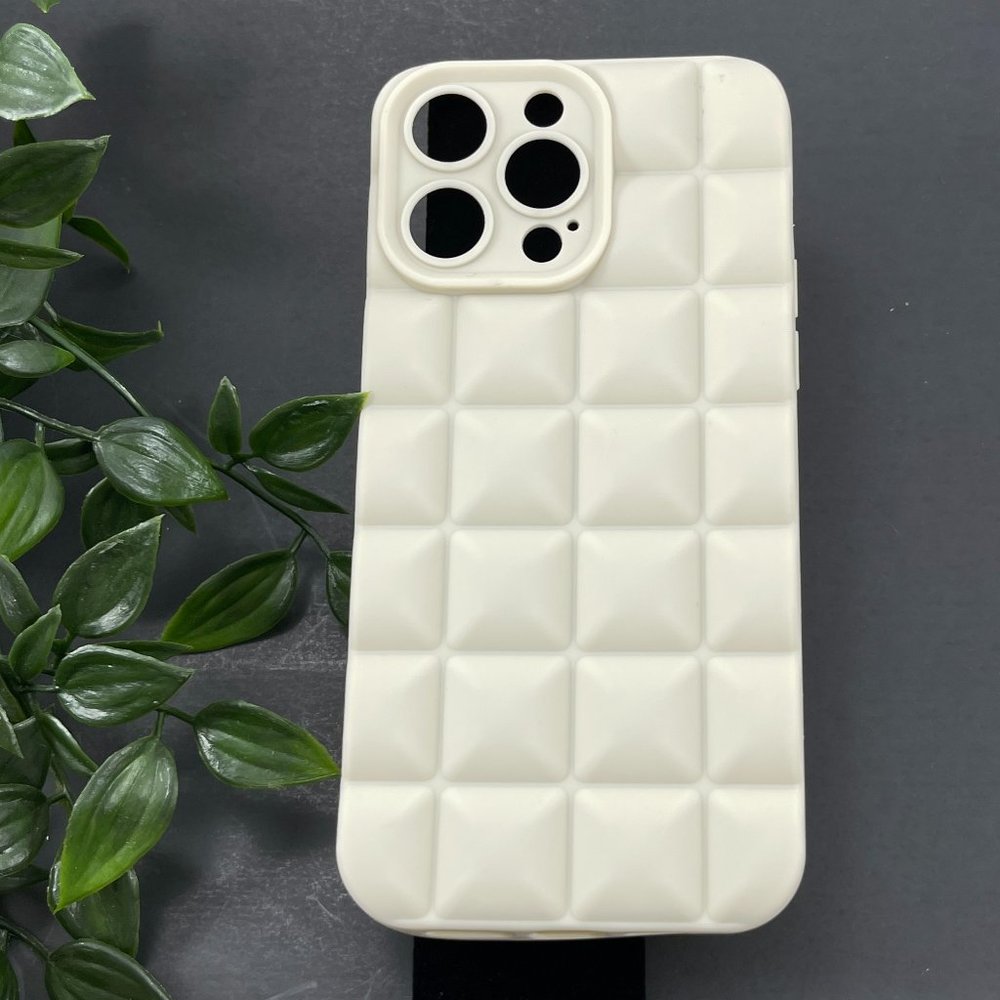 Matte Plain Classy Waffle Soft iPhone Case Shell- NEW
